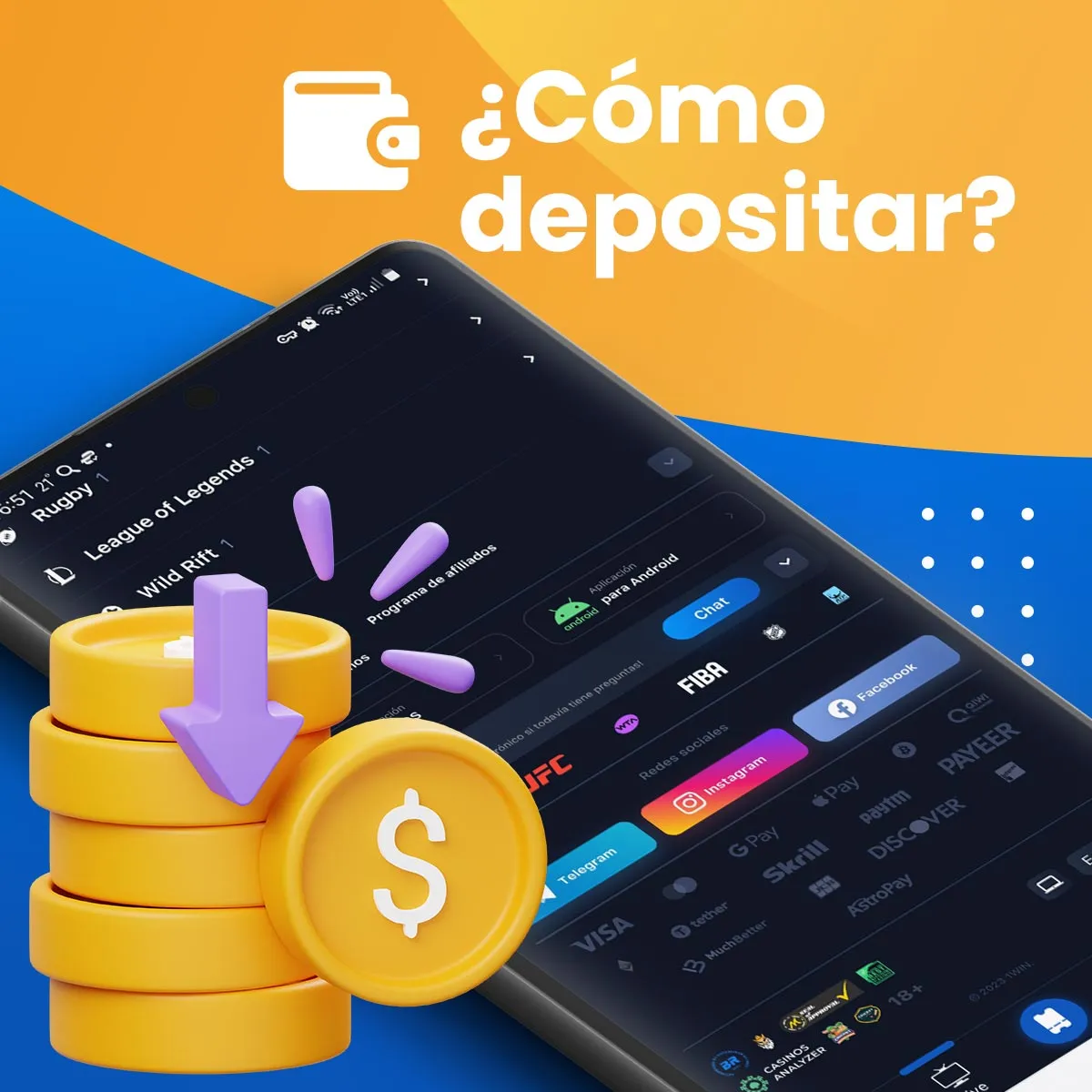 Cómo realizar su primer ingreso en la aplicación móvil 1win